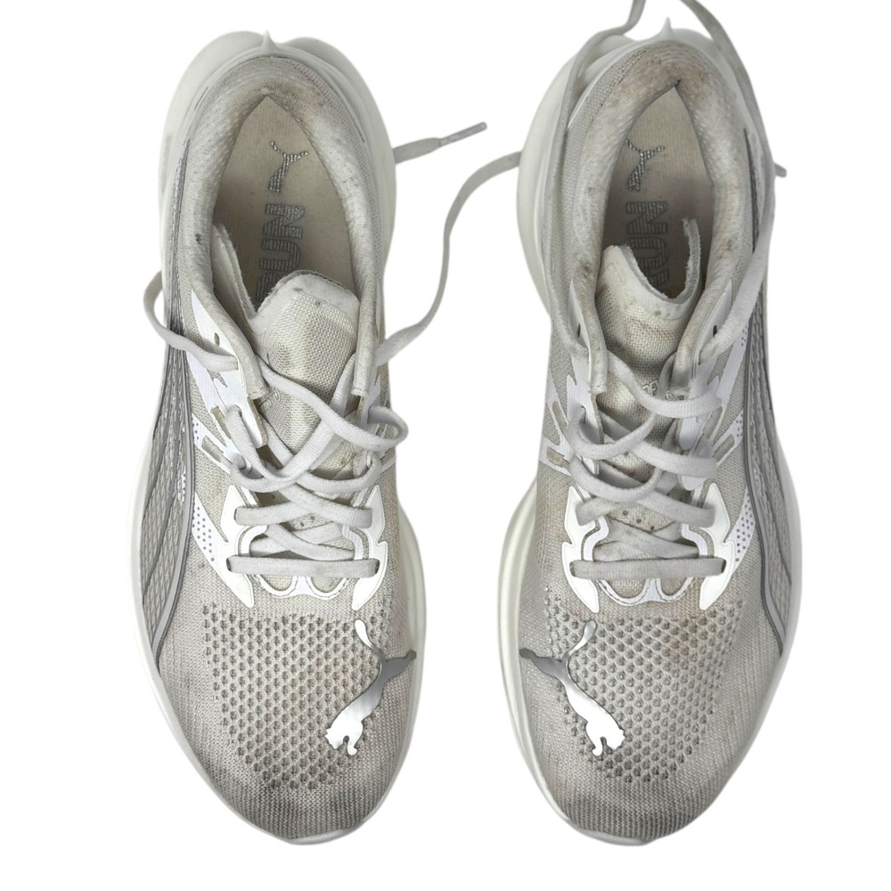 Puma Deviate Nitro 3 Men's Road Running Shoes White Size 8.5 - Picture 3 of 9